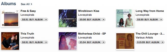 Lovespirals on iTunes